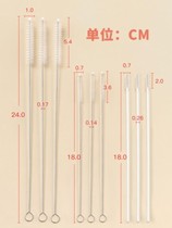 Brush straw cup artifact Long handle thickened baby straw cup brush Pacifier cleaning Slender cleaning brush