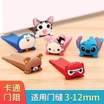 Door windproof fixed hotel door blocker portable solitary girl door blocker anti-theft home girl cartoon