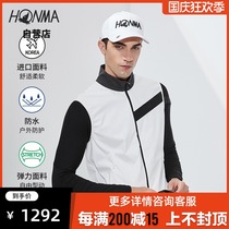 HONMA autumn and winter new mens horse clip Korean imported fabric stand collar design soft and comfortable