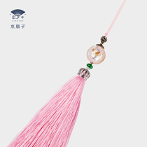 Beijing Fan Liuli Crown Fan Spike Fan Accessories Pendant Hanging Decoration Hanfu Ancient Style Accessories Folding Fan Fan