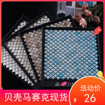 Factory direct fish scale fan shell mosaic tile background wall bathroom kitchen water fish pond decoration spot