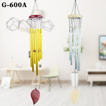 Classic European and American Pine Wood Aluminum Tube Metal Wind Bell Hanging Decoration Creative Home Decoration Craft Gift Festival Gift