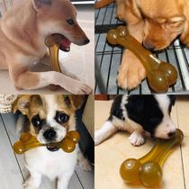 Toys bite-resistant teeth-stick puppies bite the rubber bones puppies teddy gold wool side pasture pet large canine toys