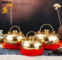 Warm bag bronze bronze pure copper warm handbag hot pot hot kettle hot pot hot pot hot birthday present warm hand bag