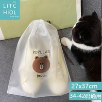 Shoe storage bag Travel sub-packing Drawstring drawstring bag dustproof and moisture-proof LINE TOWN series student carrying bag