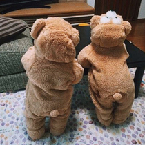 Baby clothes Net red cute super cute funny animals out of cotton clothes climbing clothes male baby women winter dress thick