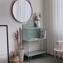 Childrens room Bookshelf floor shelve Living Room Iron Art Student Bookcase Small Simple Bedroom Toy Containing Shelf
