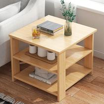 Small tea table minimalist Nordic small family style living room sofa side a few cabinets bedroom square a few beds head cabinet Easy small square table