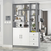 Door double-sided entrance partition cabinet shoe cabinet integrated light luxury gray simple modern living room screen decoration cabinet