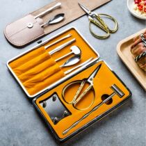 Eight crab eating crab artifact household crab tools hairy crab crab pliers special scissors clip set tableware