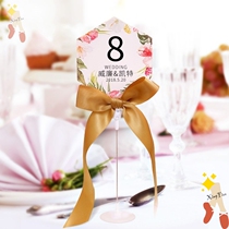 Wedding seat card table card European wedding creative bracket table card wedding supplies wedding banquet table card customization