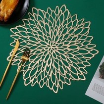 PVC placemat hibiscus flower table mat non-slip insulation