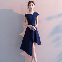 Small dress female 2021 new mid-length dress student banquet birthday evening dress fairy quality can usually be worn