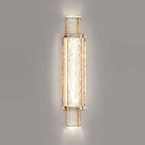Post-modern luxury simple long crystal wall lamp living room TV background wall staircase dining room lamp bedroom bedside lamp