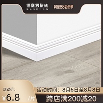 Baicero skirting line Tile 100×800 marble white black all-ceramic floor line Stone wall foot line