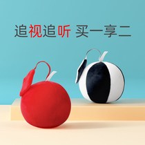 Newborn 0-1 year old baby vision training Red ball baby hand grip soft cloth ball grip training toy Educational early education