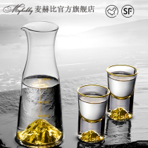 McHerbie Jiangshan lead-free white wine glass set household wine dispenser small crystal glass cup small wine glass