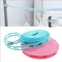 Windproof non-slip outdoor clothesline artifact fence design non-perforated balcony outdoor travel home 5 meters