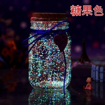 Wishing bottle glass wish bottle gift box Korean version of wishing bottle jewelry origami luminous beautiful star bottle creation