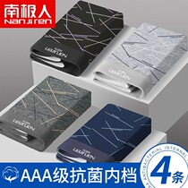 4 Dress Briefs Mens Adult Breathable Flat Angled Pants Personality Teens Four-corner Shorts Underpants