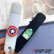 Boulder platinum de KATE cartoon silicone sleeve bird anti-scratch soft rubber shell send lanyard protective cover sticker chain