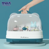 Baby bottle cutlery cutlery container plastic home dust draining bottle containing box cutlery supplies storage box