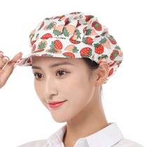 Kitchen cooking hat female anti-fume Anti-fume cooking anti-hair loss breathable cotton chef work restaurant hat