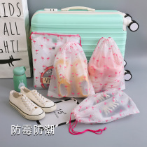 Shoes transparent storage bag dustproof bag travel portable sealing cover sneakers drawstring travel Artifact Bag