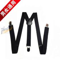 Unisex casual suspenders suspenders elastic suspenders with elastic suspenders clip adjustable length suspenders clip