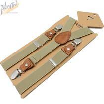 The new Korean version of the retro childrens suspenders strap clip high elastic baby candy color strap clip photo strap