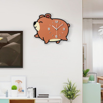 Cartoon wall clock Living room childrens room Home decoration cute clock bedroom creative personality mute clock wall hanging