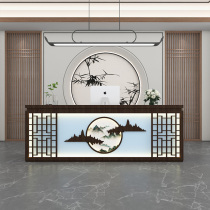 New Chinese cash register small shop counter Mingsu foot therapy Ear Health and Beauty Salon Hotel front desk reception desk