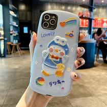 Cartoon cute Apple 12 mobile phone shell for the new all-inclusive iphone11promax couple fall-proof silicone female