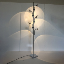 Minimalist living room floor lamp designer light luxury light and shadow creative bedroom atmosphere lamp rainbow projection live lamp