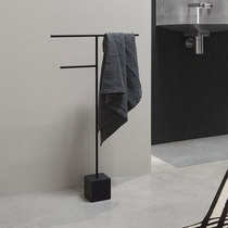 Residence multifunction marble towel rack floor type toilet bathtub bath towel rack bathroom set bar