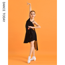 DT Latin dance practice suit Daughter childrens summer mesh dress dance suit professional childrens performance competition suit L014