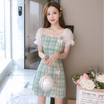 Dress 2021 new gentle wind French first love bellflower ins super fairy thin feminine summer skirt