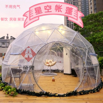 Factory direct net red transparent bubble House steel frame starry sky restaurant tent outdoor tremble sound homestay dining yurt