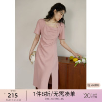 Summer fat mm bubble sleeve sleeve sweep dress