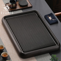 ESSONIO electric Wood tea tray German household Taiwan Kung Fu Tea Sea drainage type large and small luxury simple Tea Sea