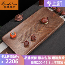 Chinese style high-grade chicken wing Wood tea tray solid wood home office living room ebony tea sea mahogany tea tray large