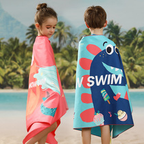 Childrens bath towel cloak swimming bathrobe sunscreen beach towel boys and girls cartoon absorbent quick-drying towel