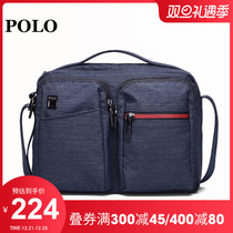 Polo shoulder bag mens casual multifunctional canvas bag new small backpack mens bag mens bag chest bag shoulder bag