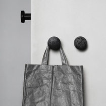 Nordic designer wabi-sabi style natural travertine wall hook decoration fashion light luxury clothing store coat hook