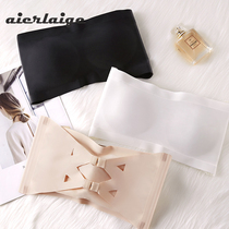 Japanese underwear womens strapless Beauty back non-slip breast wrap anti-slip chest gathering anti-light smear chest type inner invisible bra summer