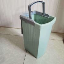 Mop bucket Single bucket shrubbed mop bucket can be drained without hand wash lazy plastic bucket household mop bucket square vertical