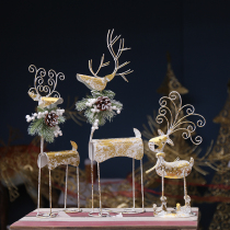 Christmas Iron Platinum Deer Christmas Elk Reindeer Beauty Ornament Christmas Scene Decoration Props