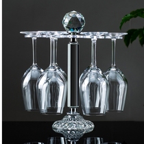 Household crystal red wine glass holder upside down wine glass holder Red wine glass holder rotating cup holder Transparent drain rack