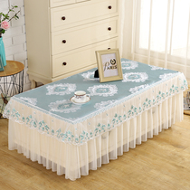 Coffee table tablecloth living room full tea table cover cloth lace cover European style coffee table set table TV cabinet dust cover