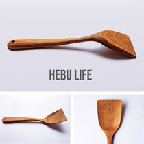 (Crank spatula) Thai natural teak long handle wooden shovel household cooking spade Japanese kitchenware rice shovel rice spoon